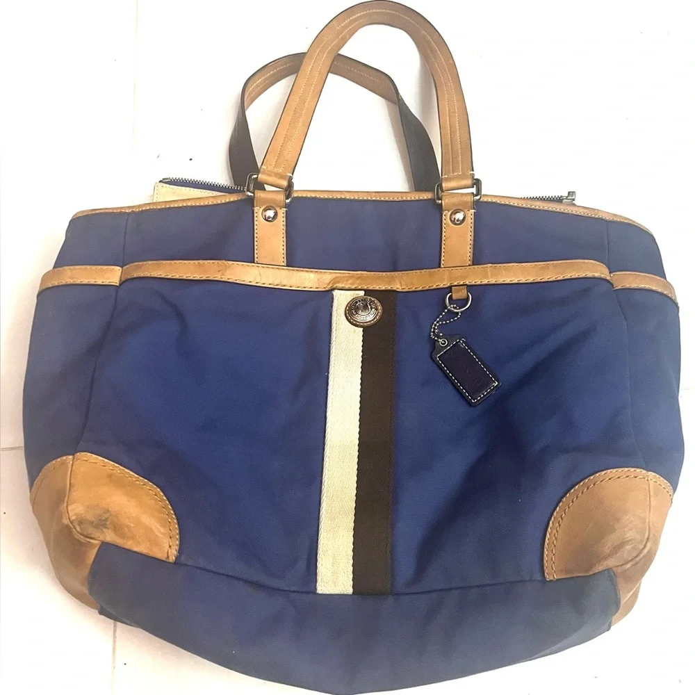 Coach Canvas Leather Baby Diaper Bag
